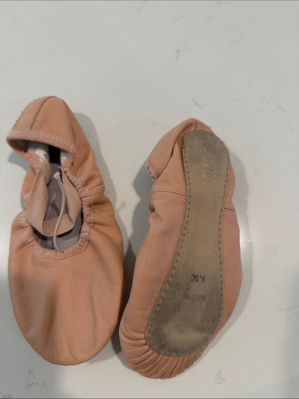 Bloch Peach Leather Ballet Slipper for Kids